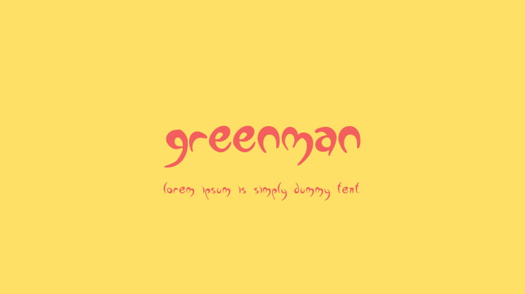 Greenman Font