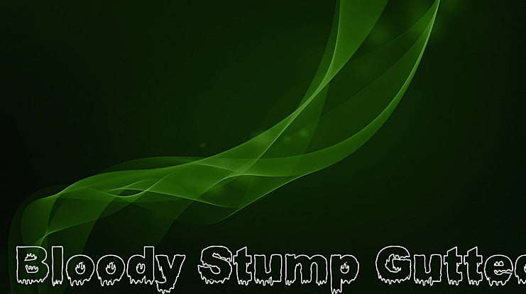 Bloody Stump Gutted Font Family
