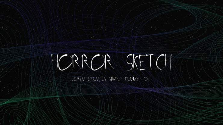 Horror Sketch Font