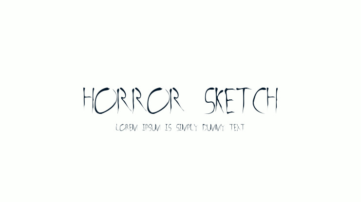 Horror Sketch Font