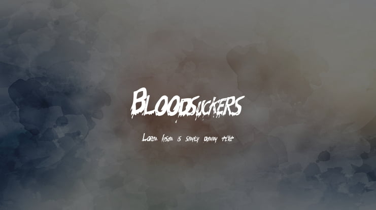 Bloodsuckers Font