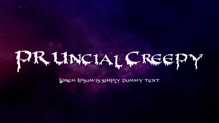 PR-Uncial Creepy Font Family