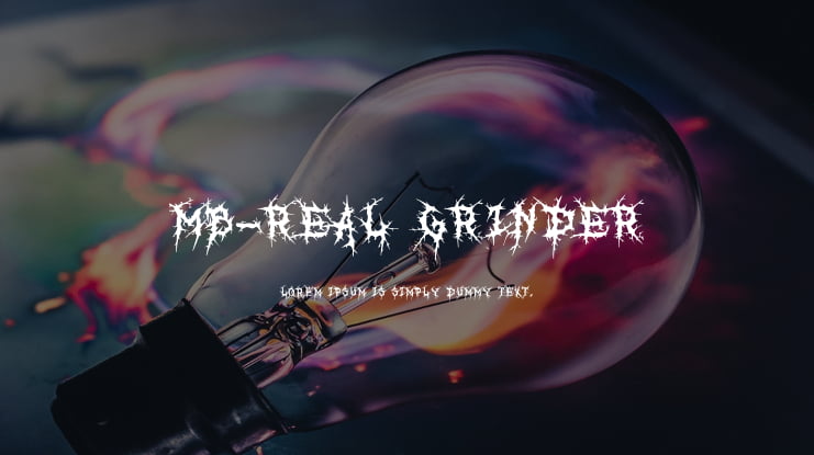 MB-Real Grinder Font