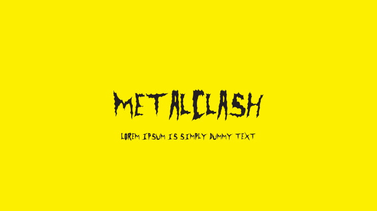 MetalClash Font