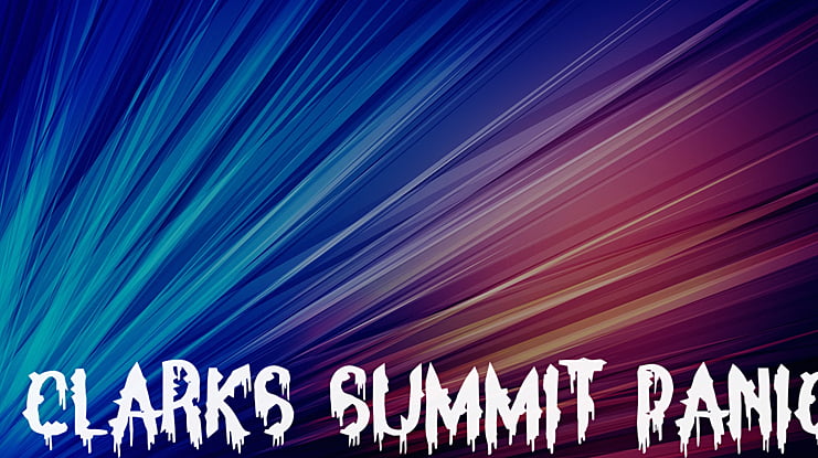 Clarks Summit Panic Font