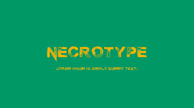 Necrotype Font