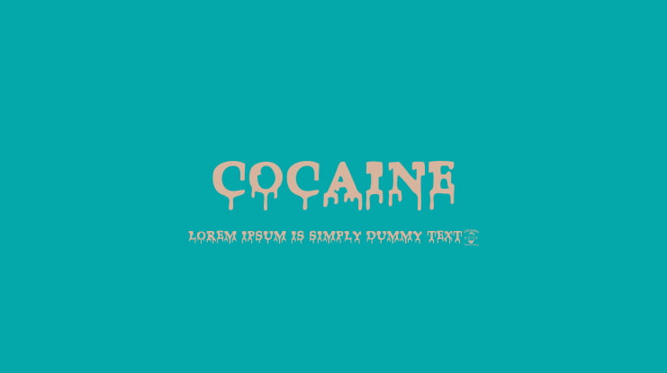 Cocaine Font