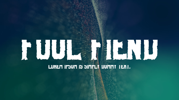 Foul Fiend Font