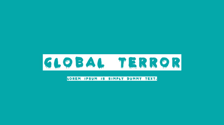 Global Terror Font