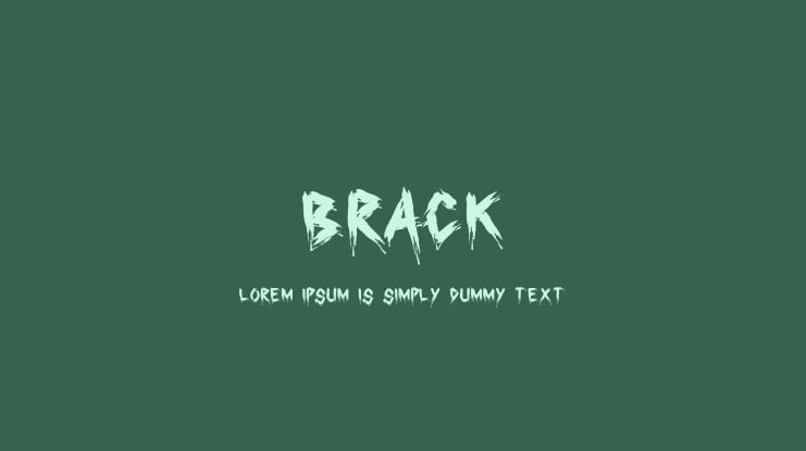 Brack Font