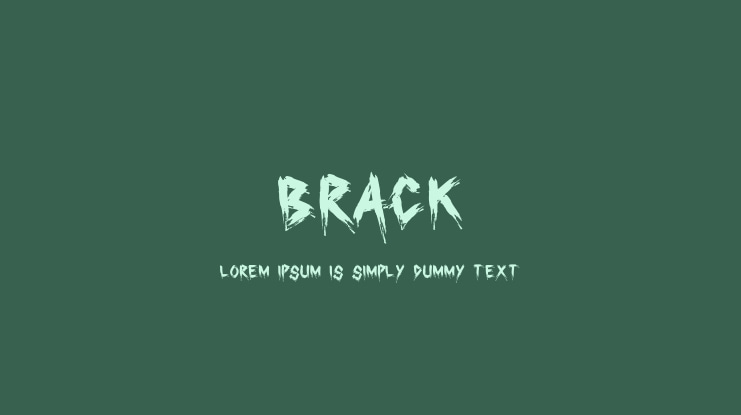 Brack Font
