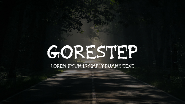 Gorestep Font