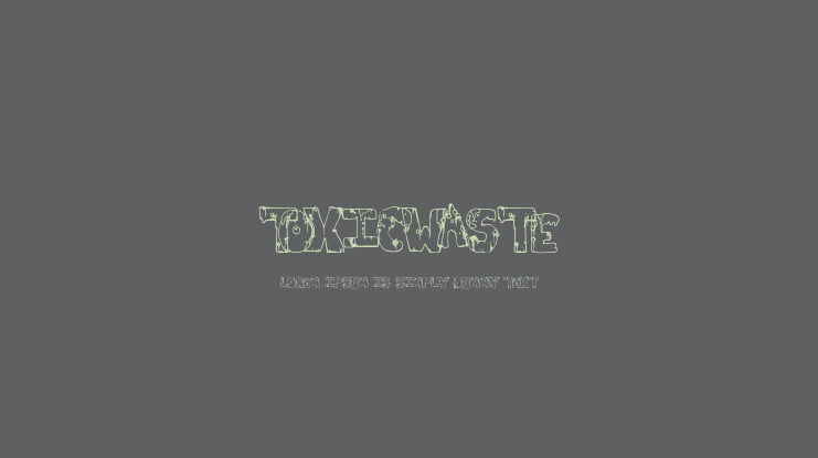 ToxicWaste Font
