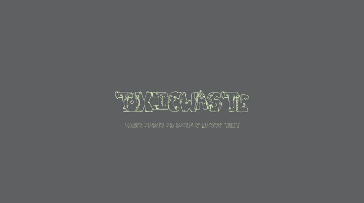 ToxicWaste Font