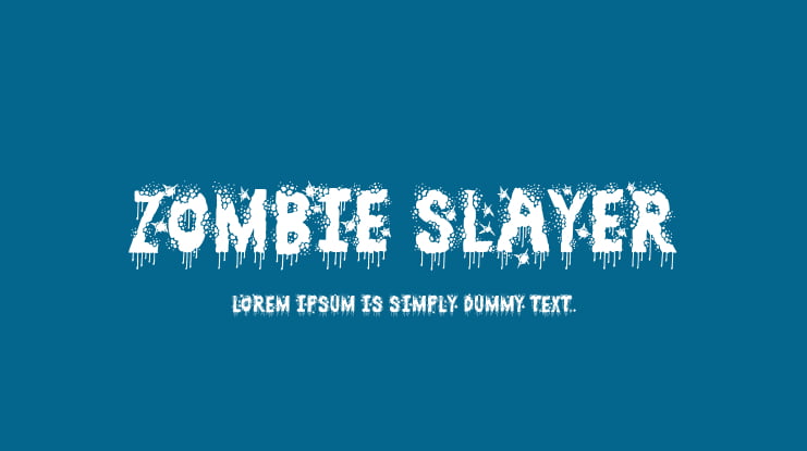 Zombie Slayer Font