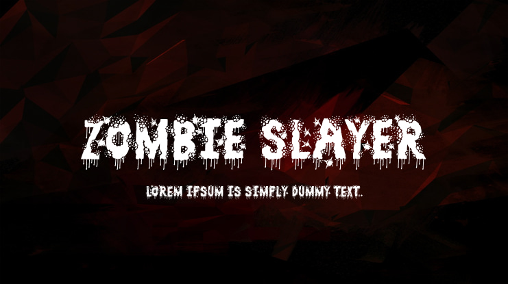 Zombie Slayer Font