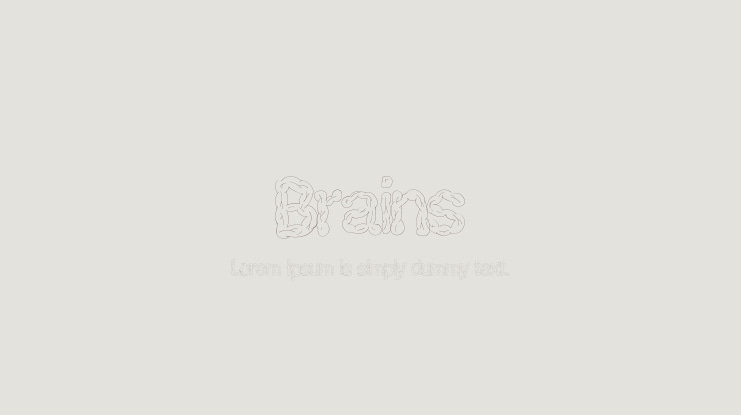 Brains Font