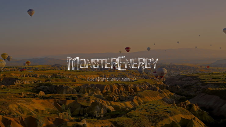 MonsterEnergy Font