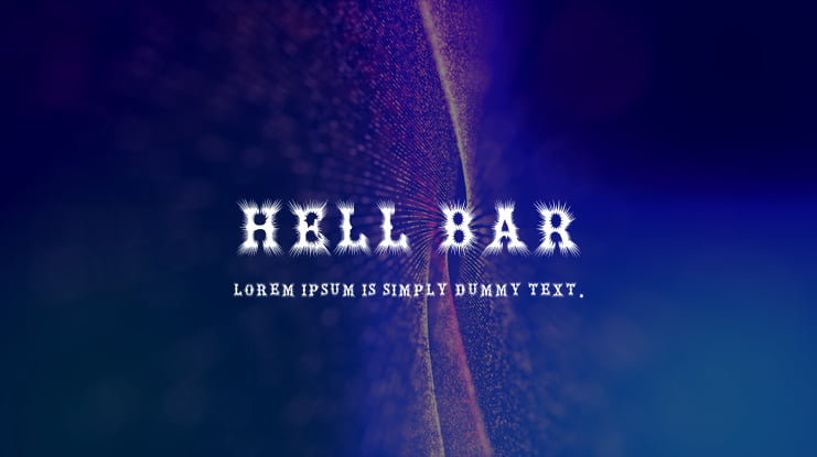 Hell Bar Font