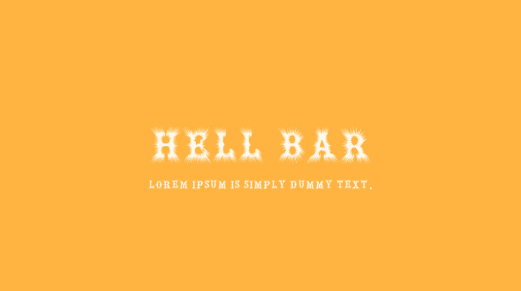 Hell Bar Font