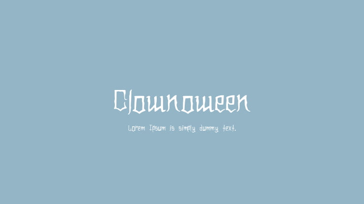 Clownoween Font