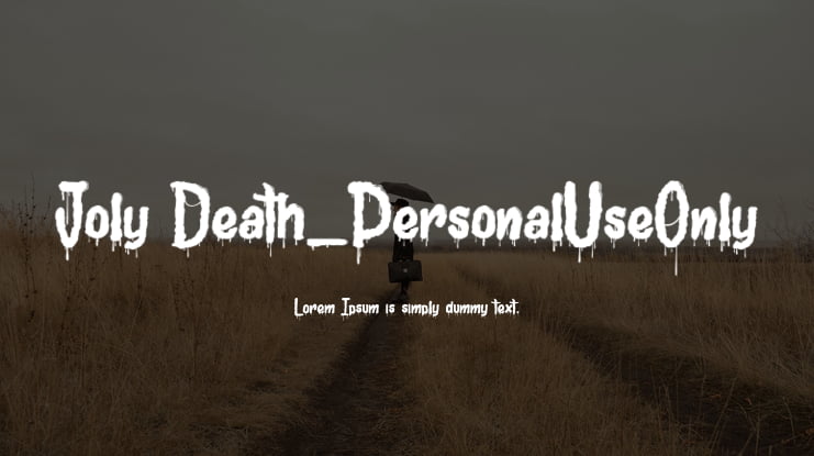 Joly Death_PersonalUseOnly Font