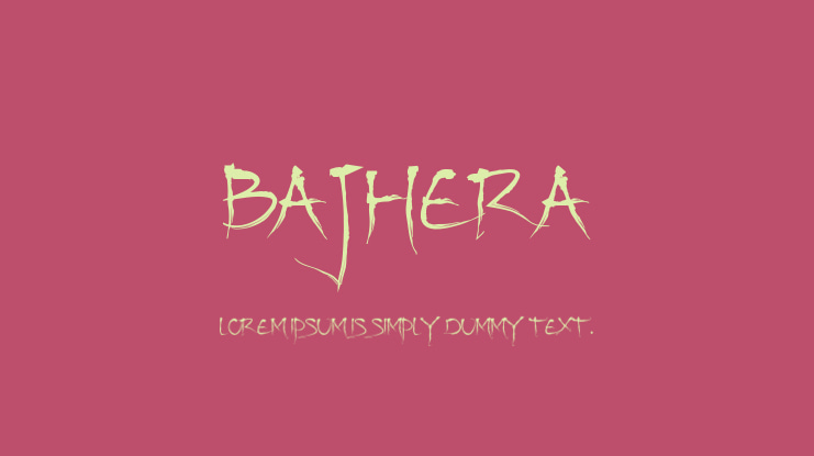Bajhera Font