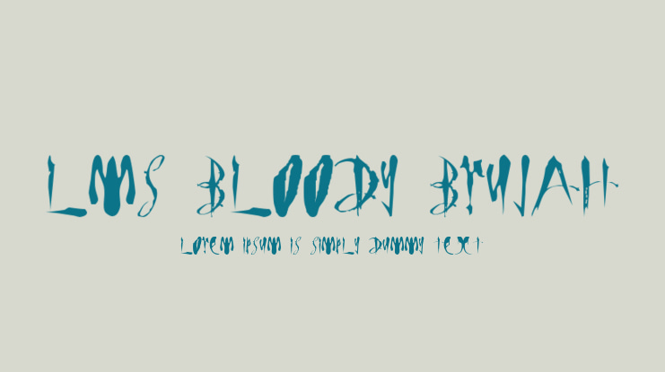 LMS Bloody Brujah Font