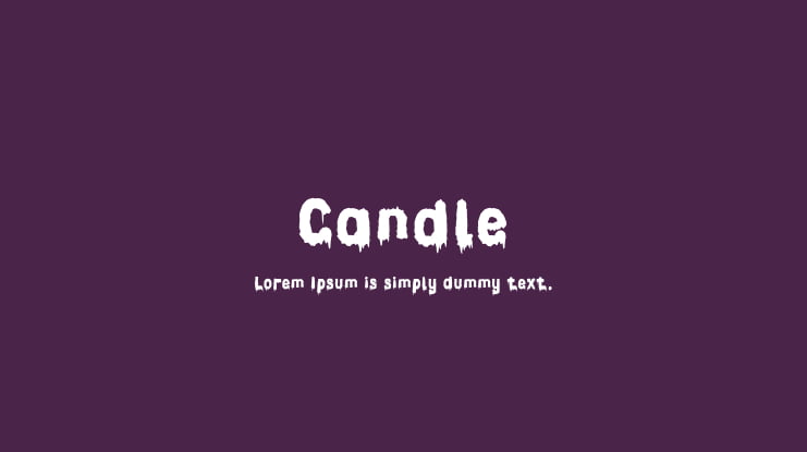 Candle Font Family