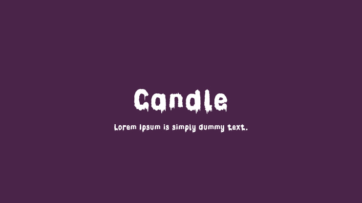 Candle Font Family