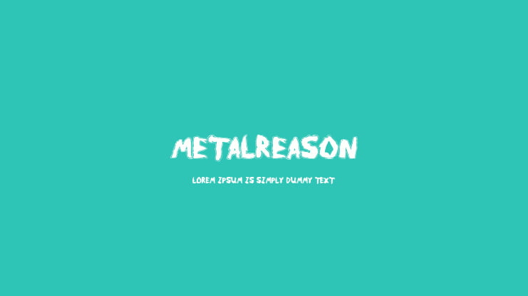 MetalReason Font