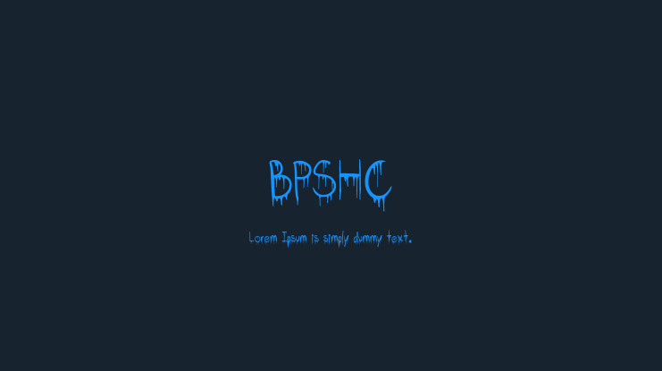 BPSHC Font