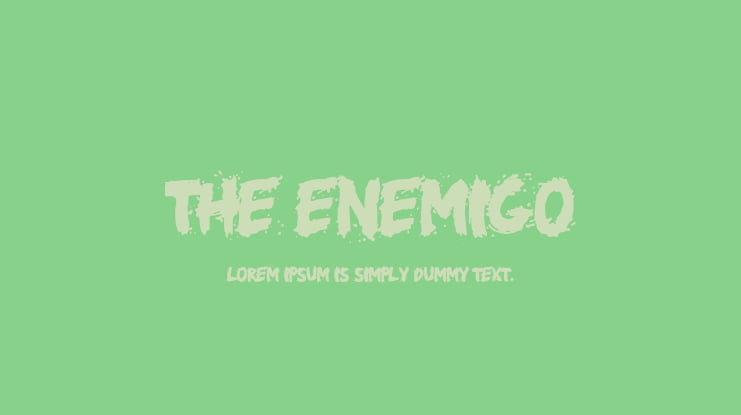 the enemigo Font