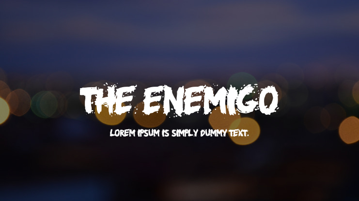 the enemigo Font