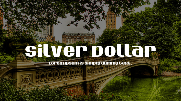 Silver Dollar Font