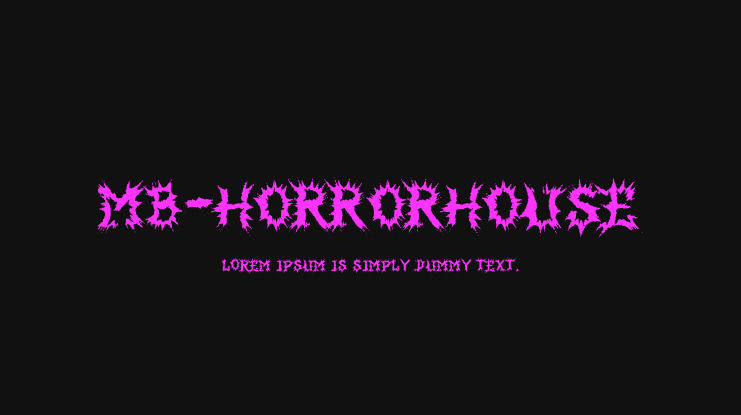 MB-HorrorHouse Font