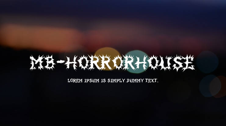 MB-HorrorHouse Font