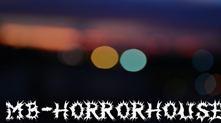 MB-HorrorHouse Font