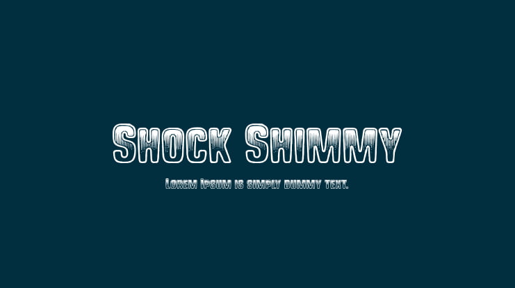 Shock Shimmy Font