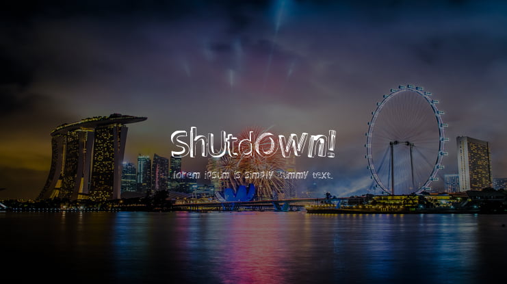 Shutdown! Font