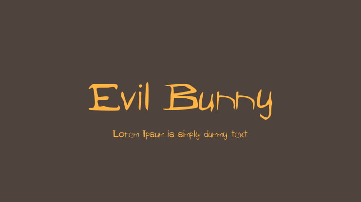 Evil Bunny Font