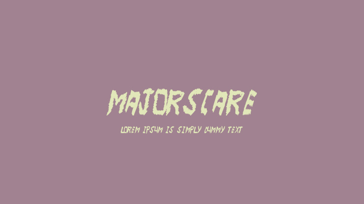 MajorScare Font