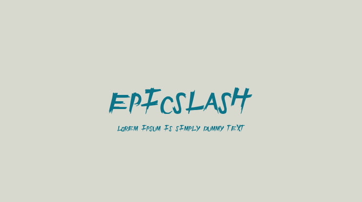 EpicSlash Font