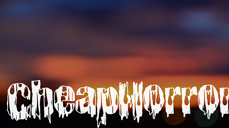 CheapHorror Font