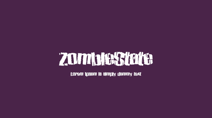 ZombieState Font