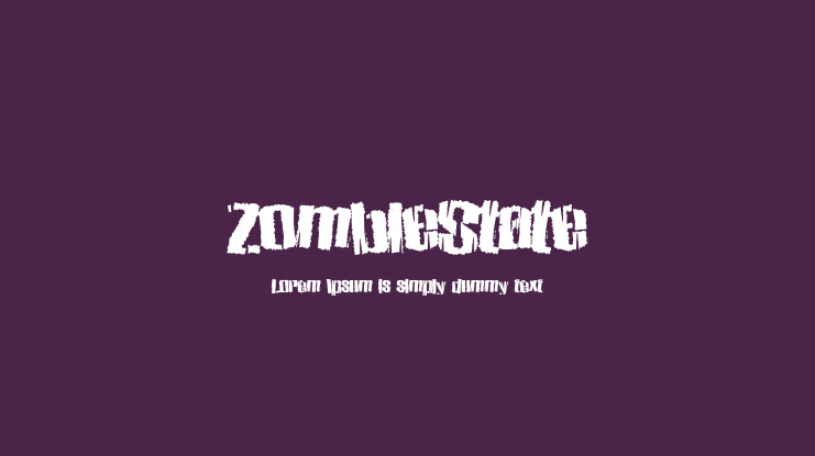 ZombieState Font