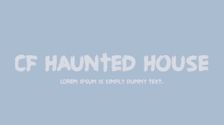 CF Haunted House Font