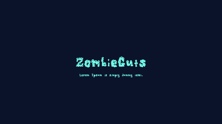 ZombieGuts Font
