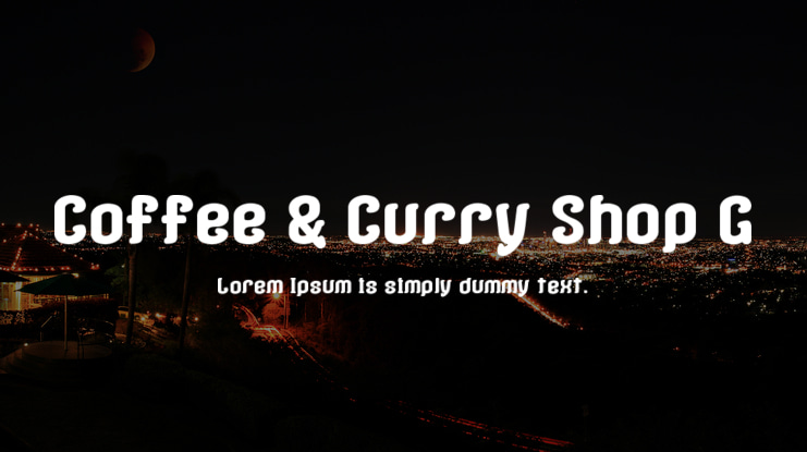 Coffee & Curry Shop G Font