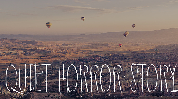 Quiet Horror Story Font